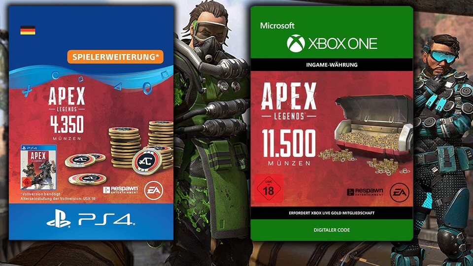 25% Rabatt auf Apex Legends Coins.