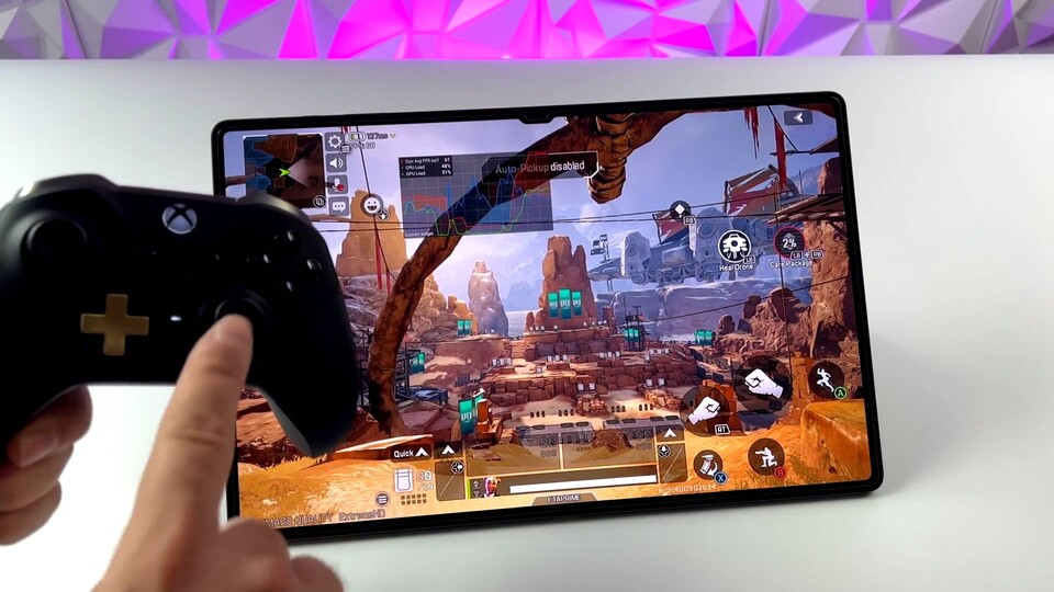 ETA Prime konnte wie gewohnt Apex Legends Mobile mit einem Xbox-Pad spielen.