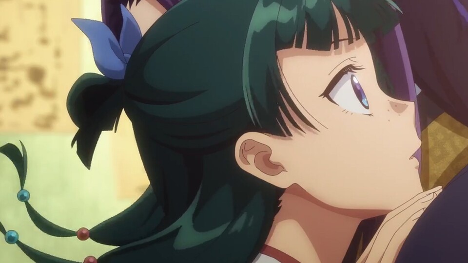 Nach dem Ende von Season 2 verschlägt es Maomao in eine Stadt außerhalb des Inneren Palastes. (Bild: © Natsu Hyuga, Square Enix 7 OLM, Toho Animation Studio)