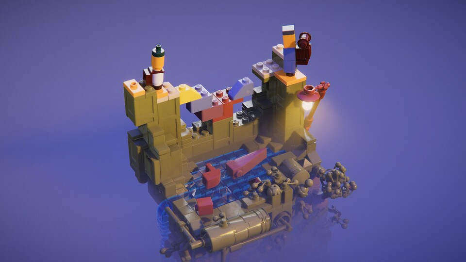 Begleitet die beiden Lego-Figuren auf ihrer Puzzle-Reise.