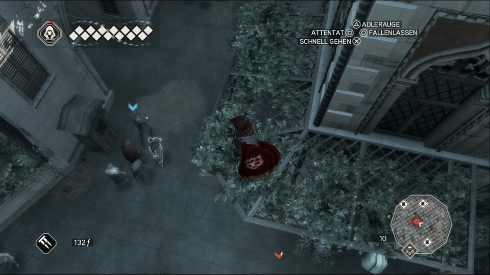Folgt den Templern oben auf den Dächern, damit sie Ezio nicht entdecken.
