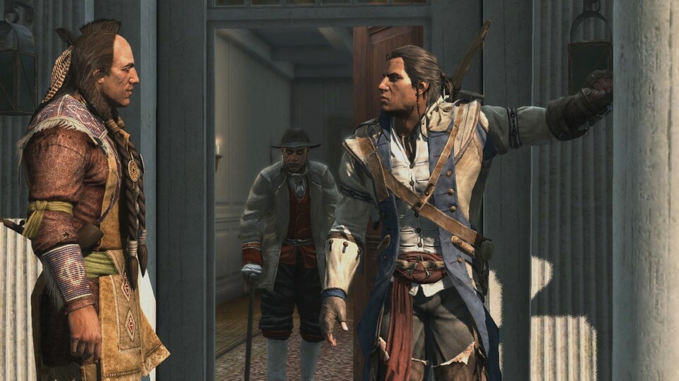 Die Zwischensequenzen von Assassin's Creed 3 sind gewohnt gut inszeniert.