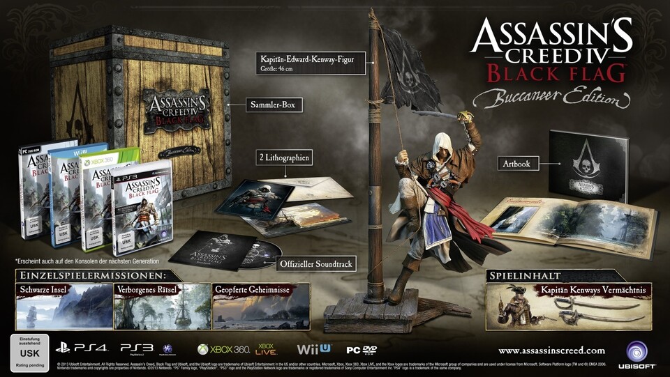 Assassin's Creed 4: Black Flag - Die Buccaneer Edition (exklusiv bei GameStop)