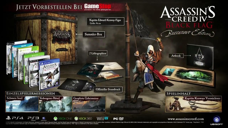 Assassins Creed 4: Black Flag - Trailer zur Buccaneer-Edition