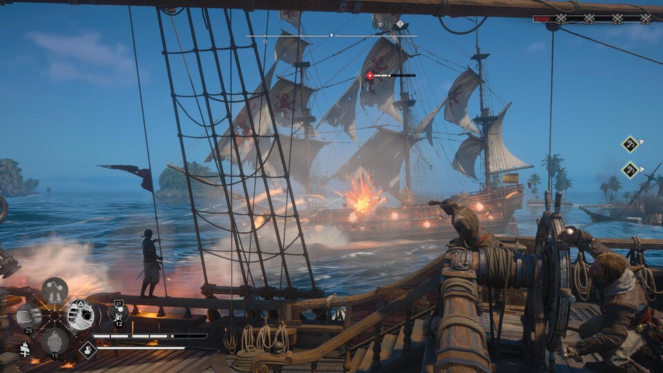 Die Seeschlachten sind auch im Remake ein Highlight.