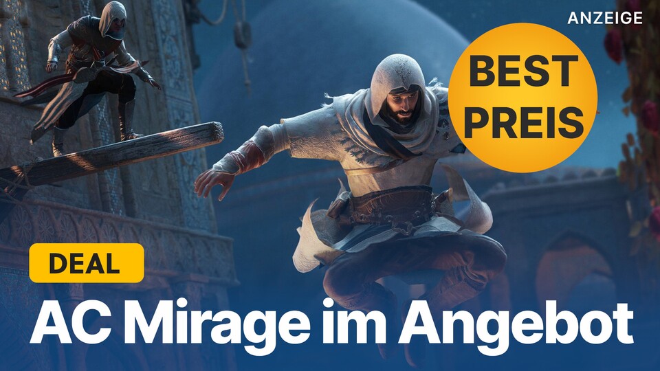 Bei MediaMarkt könnt ihr Assassins Creed Mirage jetzt zum Bestpreis abstauben, und das sogar in der Deluxe Edition.