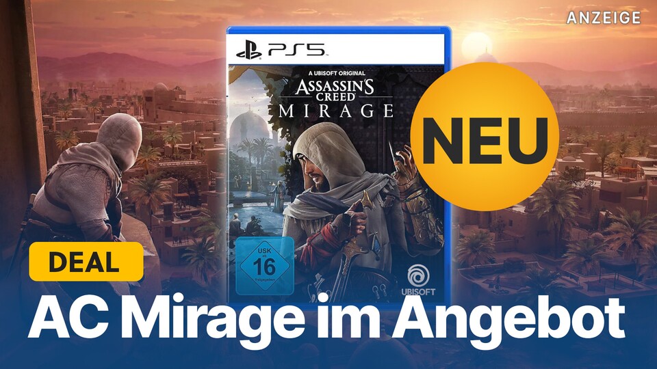 Assassins Creed Mirage gibt es schon jetzt für PS5 günstiger, das Angebot könnte aber schnell ausverkauft sein.