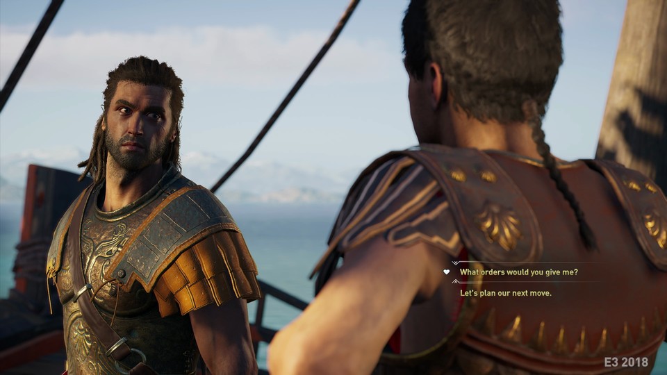 In Assassin's Creed: Odyssey können wir mehrere Partner gleichzeitig haben, oder uns auf nur einen festlegen.