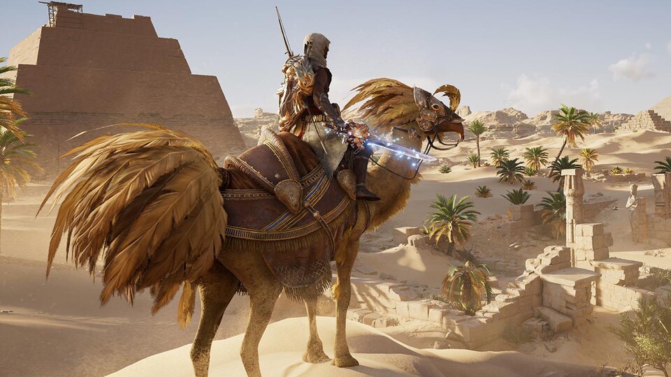 Endlich gibt es auch Chocobos in Assassin's Creed: Origins.