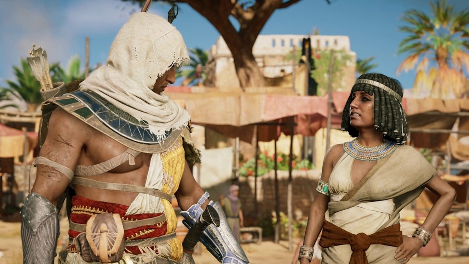 In Assassin's Creed: Origins dürft ihr Halluzinationen erwarten, wenn ihr euch zu lange in der Wüste aufhaltet. 