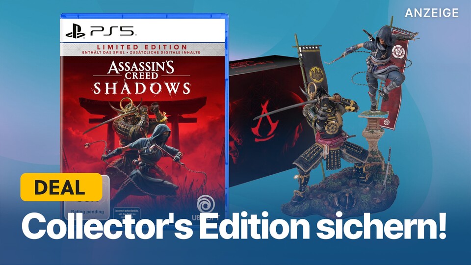 Jetzt könnt ihr euch nicht nur die Assassins Creed Shadows Collectors Edition, sondern auch anderen Editionen mit Vorbesteller-Bonus und Extras für PS5 und Xbox Series X sichern.