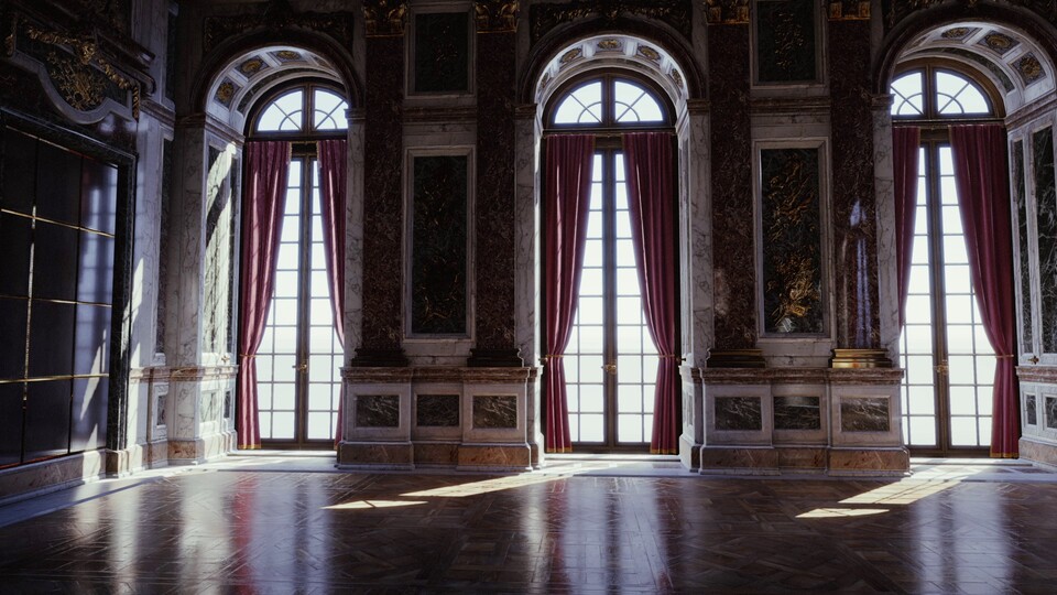 Der Spiegelsaal von Versailles sieht absolut schick aus. Derart realistische Spiegelungs- und Beleuchtungseffekte gab es in der Spielereihe bisher nicht.