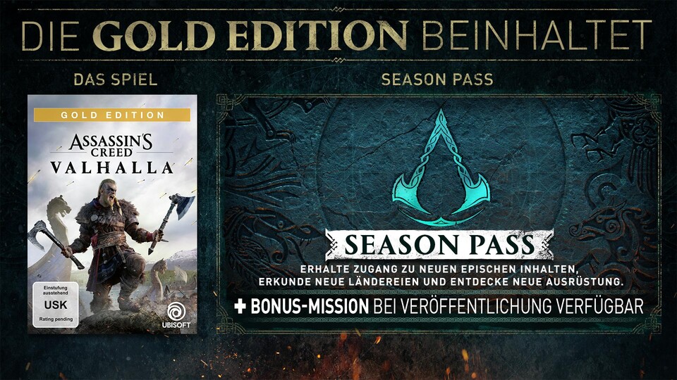 Das ist die Gold Edition von Assassin's Creed Valhalla.