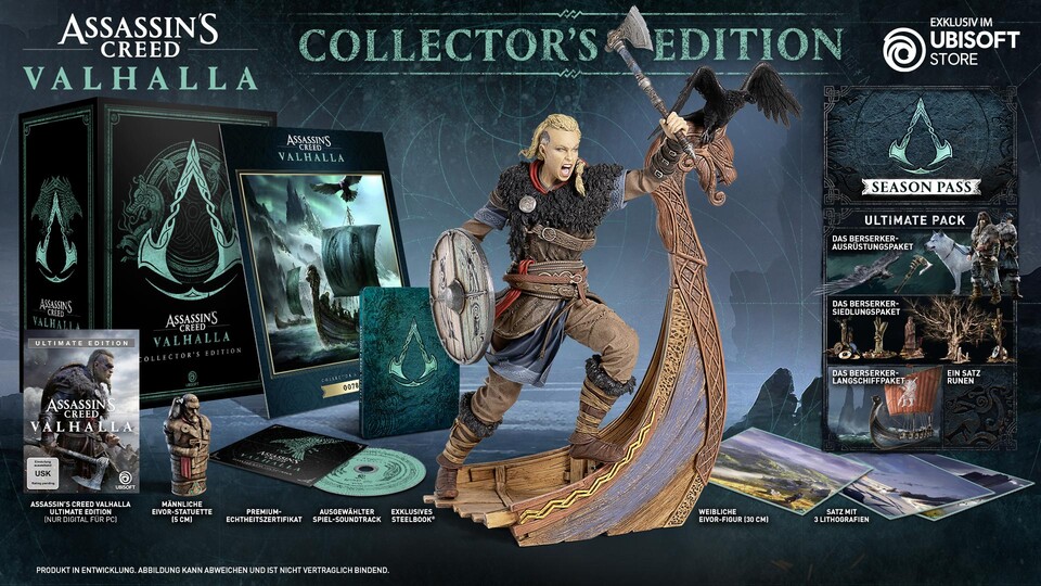 Die Collector's Edition kann mit einer Figur der weiblichen Eivor aufwarten.