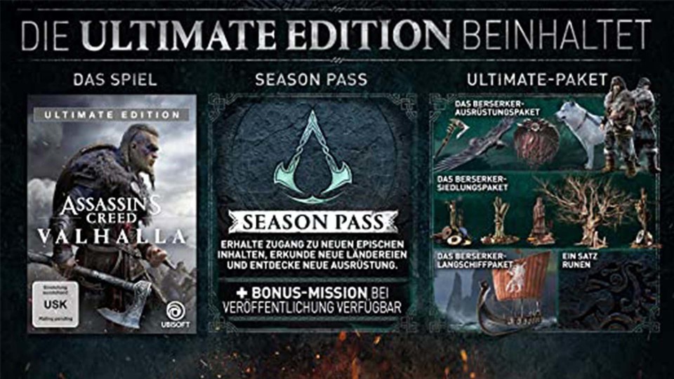 Bei der Ultimate Edition von Assassins Creed Valhalla könnt ihr noch intensiver in die Welt der Wikinger eintauchen.