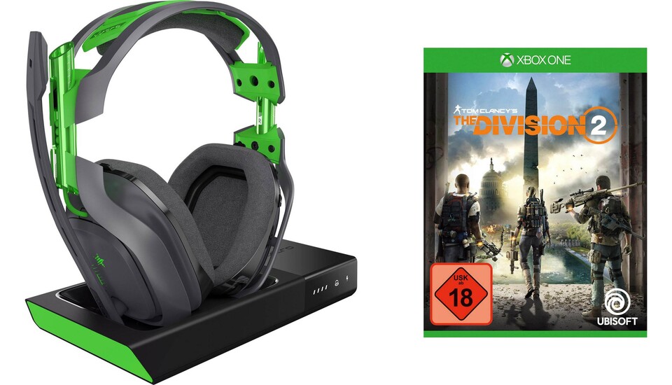 ASTRO A50 Gaming-Headset im Bundle mit The Division 2.