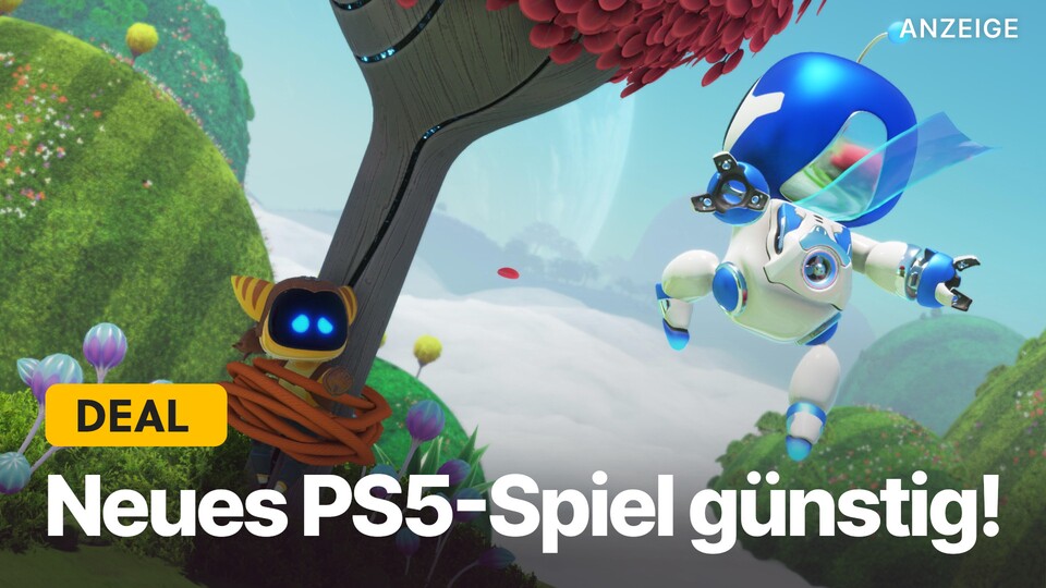 Bis morgen könnt ihr euch mit Amazon Prime 20€ Rabatt auf den am Freitag erscheinenden PS5-Exklusivhit Astro Bot sichern.