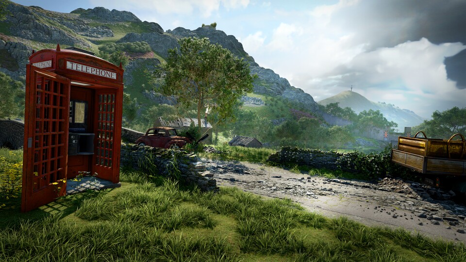 Lauschig sind in Atomfall nur die britischen Landschaften – auch in der TV-Serie? (Artwork aus dem Spiel)