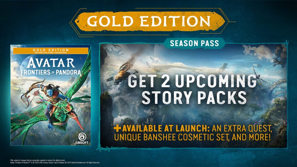 Mit der Gold Edition des Avatar-Spiels bekommt ihr auch den Season Pass.