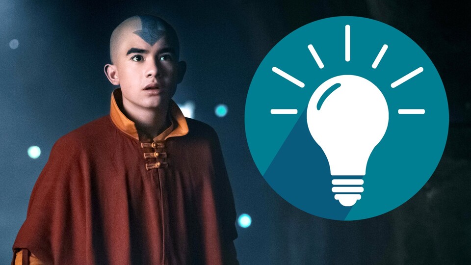 Aang sorgt sich in Staffel 3, ob er es mit dem Feuerlord aufnehmen kann. (Bild: Netflix)