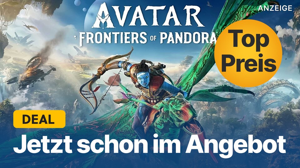 Bei Amazon gibts Ubisofts Open-World-Spiel Avatar: Frontiers of Pandora schon jetzt günstiger für PS5 und Xbox Series X.