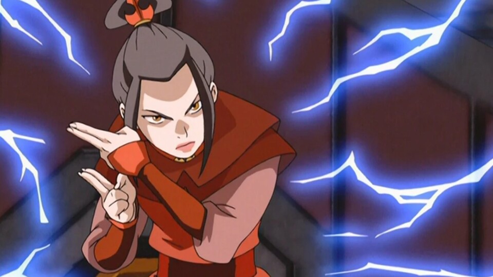 Azula beherrscht das Bändigen von Blitzen und kann sie erzeugen. (Bild: © Nickelodeon)