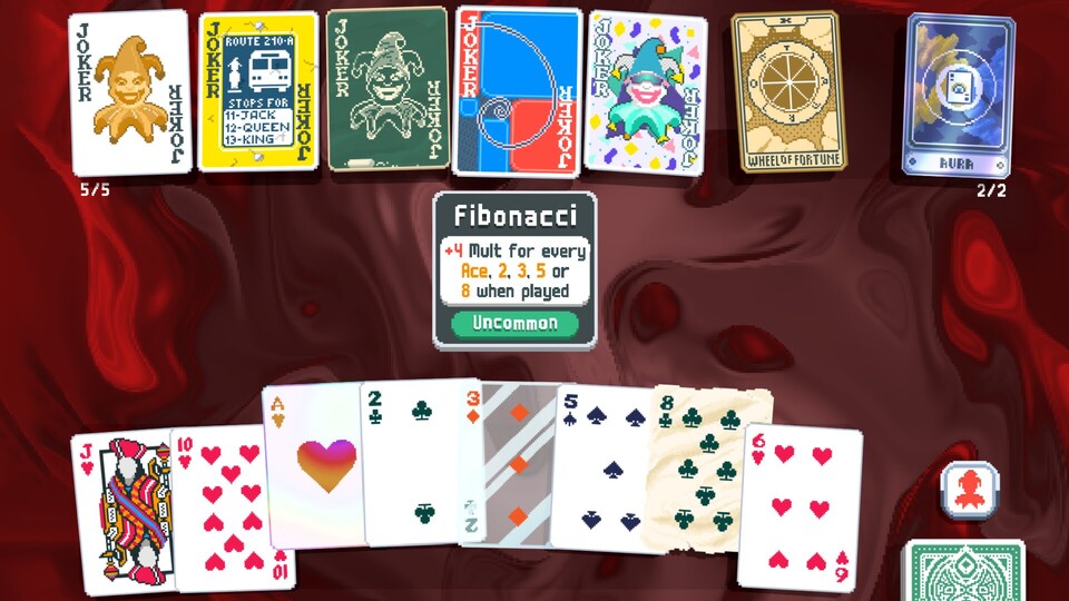 Balatro baut zwar auf Poker auf, ähnelt spielmechanisch aber eher Roguelike-Deckbuildern wie Slay the Spire.