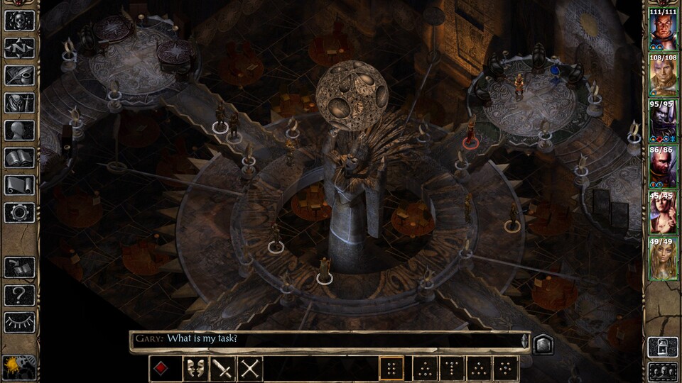 In Baldurs Gate 2 waren wir in noch größeren Partys unterwegs und es gab oft Zoff (der Screenshot stammt aus der später erschienenen Enhanced Edition).