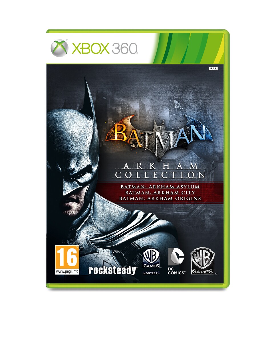 Der Packshot von der Batman: Arkham Collection. 