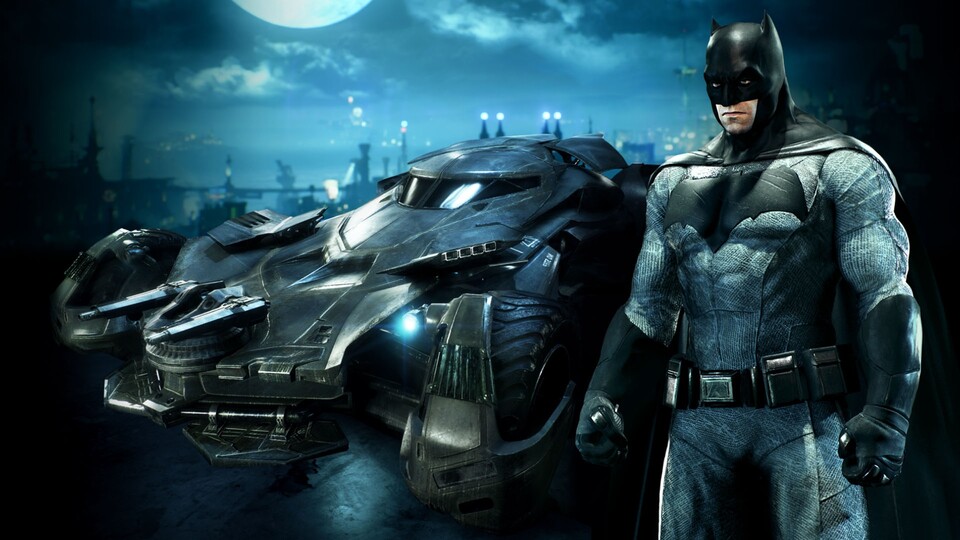 Das passende Kostüm und natürlich Batmobil aus dem kommenden Film Batman v Superman erscheinen für Batman: Arkham Knight als Teil des Season-Pass im November. 