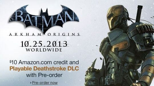 Auch Deathstroke wird in Batman: Arkham Origins spielbar sein. Allerdings wohl nur, wenn man das Spiel bei einem teilnehmenden Händler vorbestellt.