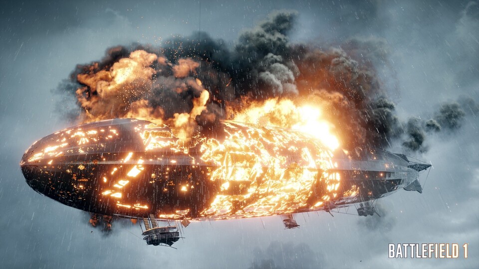 Abstürzende Zeppeline in Battlefield 1 sind derzeit noch spektakulärer