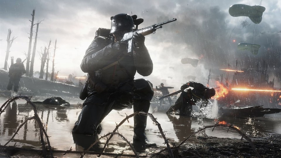 Der direkte Genre-Konkurrent Battlefield 1 kommt in seiner Einzlspielerkampagne ohne überzogene Gore-Effekte aus. Call of Duty: WW2 will hier offenbar einen etwas anderen Weg gehen.