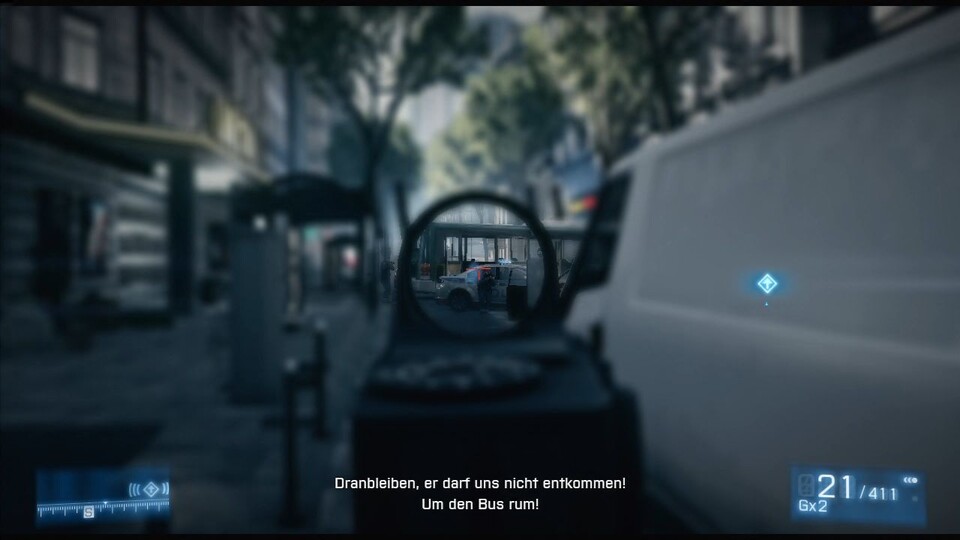 Battlefield 3 setzt wie die Konkurrenz die meiste Zeit auf enge Schlauchlevels.