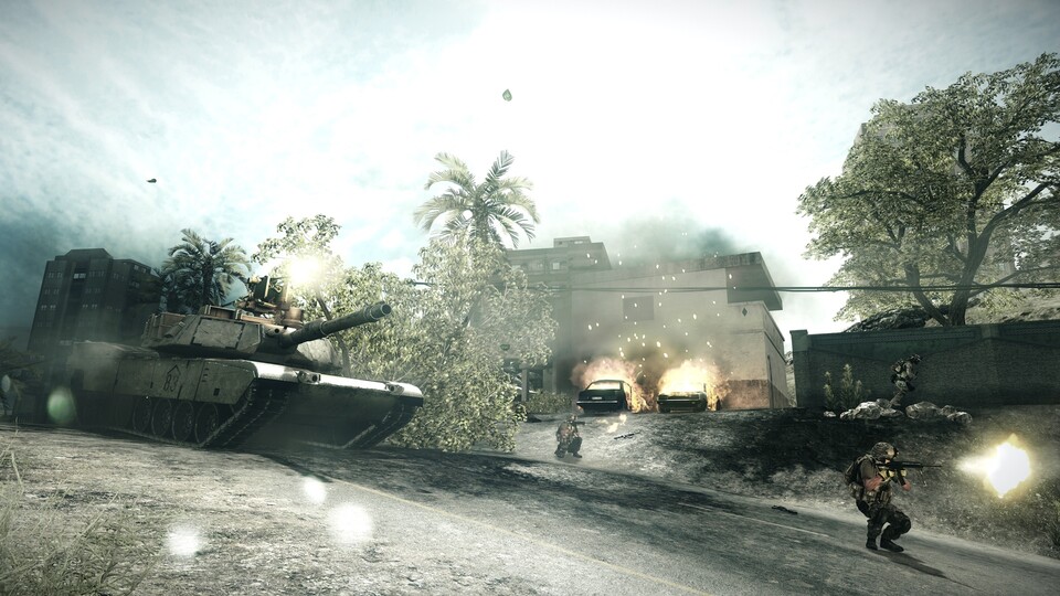Wenn Panzer im Spiel sind, macht sich schnell das berüchtigte Battlefield-Gefühl breit.