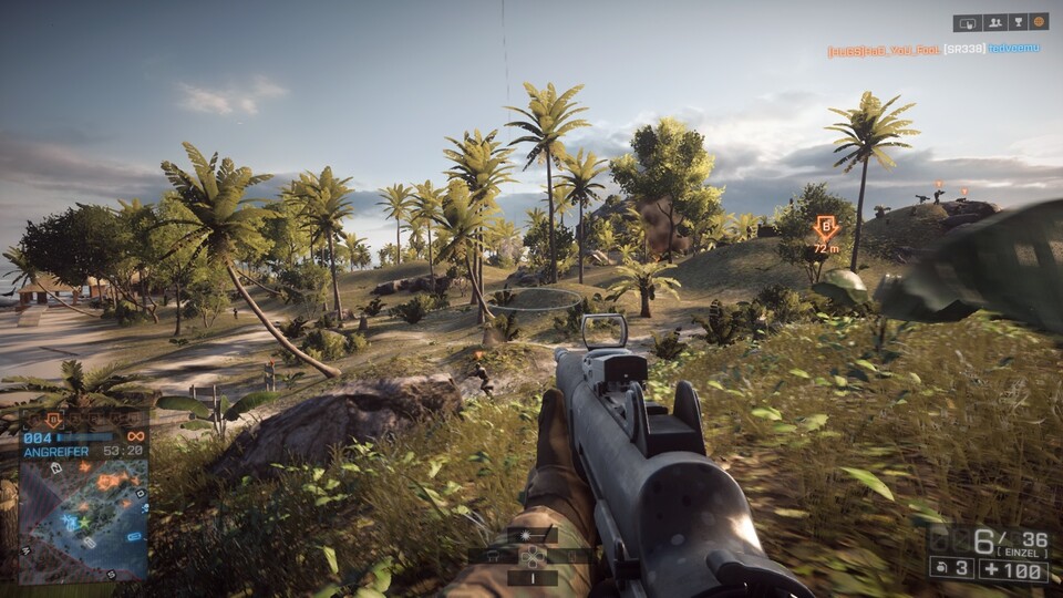 Battlefield 4 erschien ungefähr zur selben Zeit wie die Next-Gen-Konsolen. Auf der Xbox One läuft es nur mit 1280x720 Pixeln, die PlayStation 4 schafft immerhin 1440x900 Pixel (jeweils bei 60 Bildern pro Sekunde).