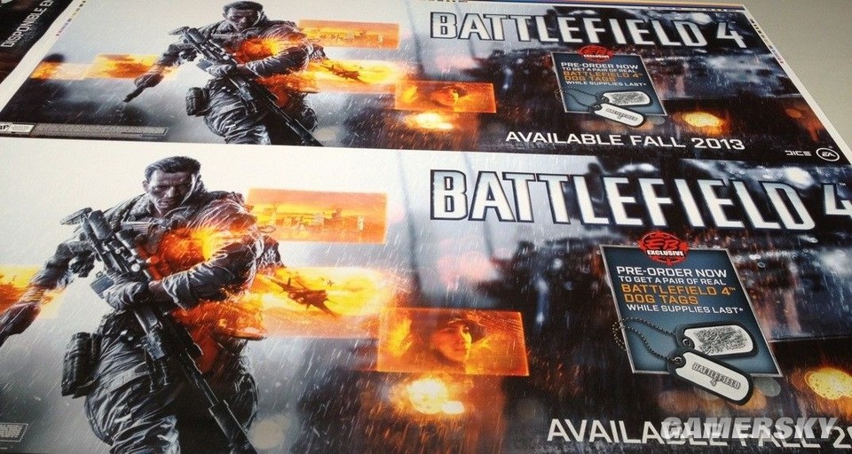 Das Vorbesteller-Poster zu Battlefield 4 kündigt einen Release im Herbst an (Quelle: Gamersky.com).