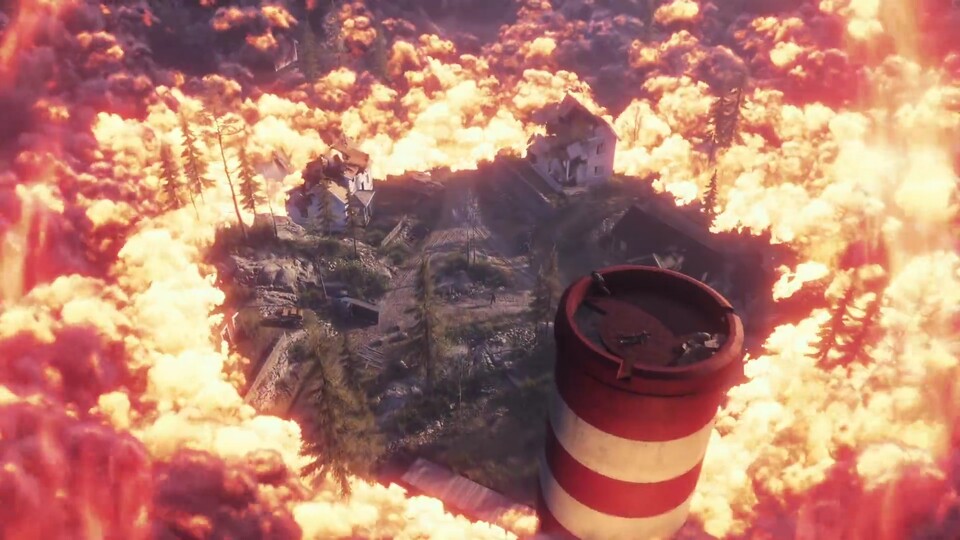 Battlefield 5: Im Battle Royale-Modus Firestorm macht uns ein Ring aus Feuer die Hölle heiß.