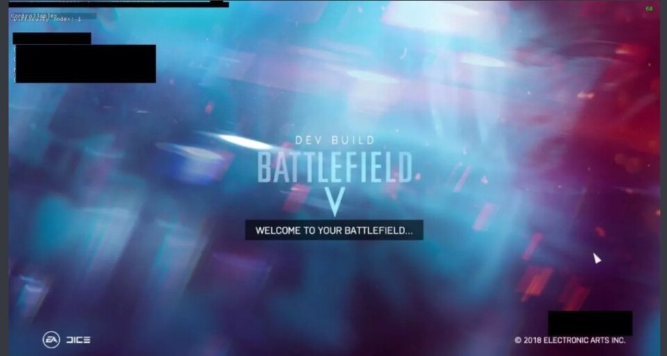 Battlefield 5: Angeblicher Leak zum Startbildschirm auf Reddit.