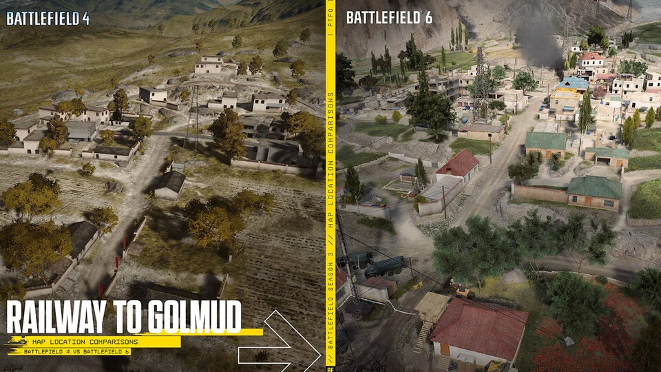 Die Battlefield 4 Legende Railway to Golmund feiert ihr Comeback in Battlefield 6 – und ist schöner denn je.