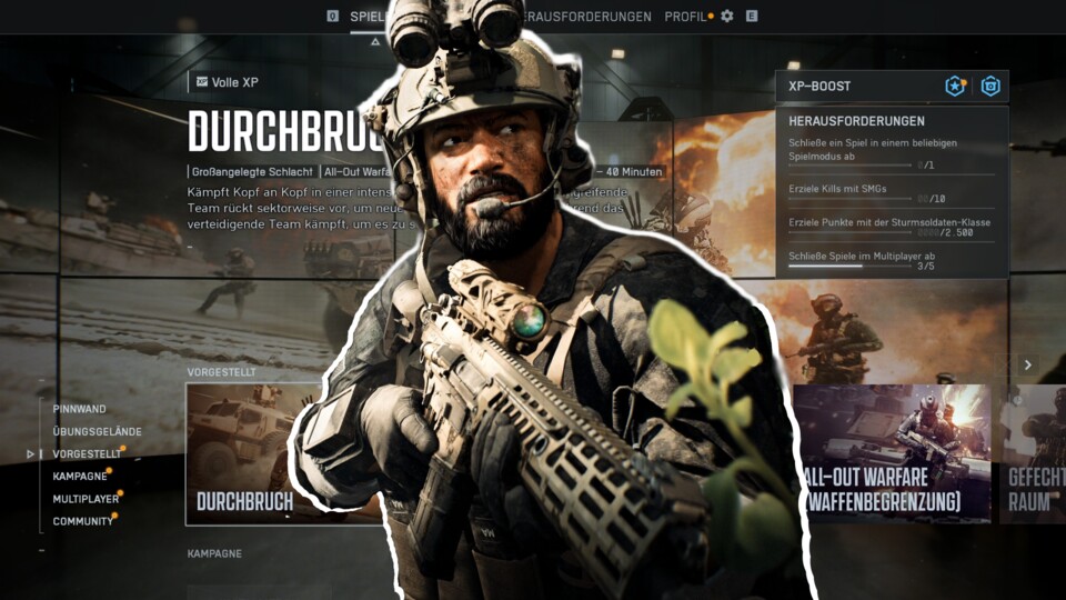 Die Menüs von Battlefield 6 sind ein ganz eigenes Schlachtfeld.