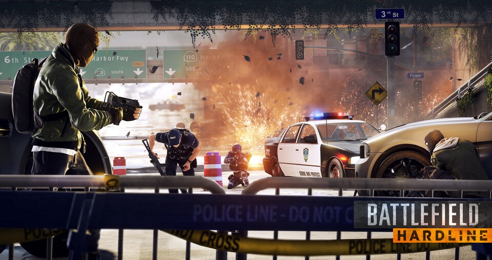 Zur Story von Battlefield: Hardline halten sich die Macher bedeckt.