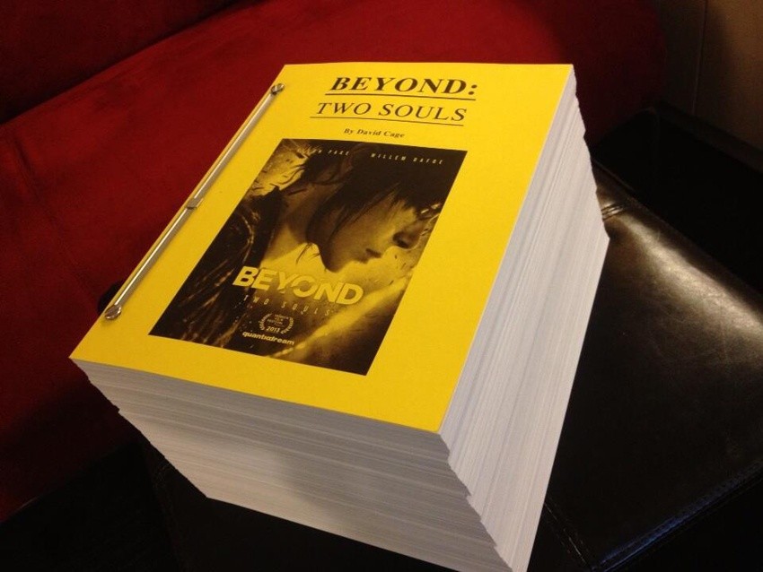 Das Skript von Beyond: Two Souls umfasst 2000 Seiten.