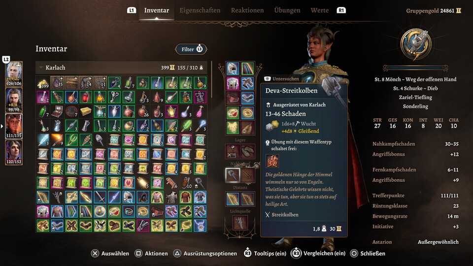 Entwickler Larian wollte wohl vermeiden, dass wir an den Deva-Streitkolben rankommen können. Es geht aber auch nach Patch 8 noch.