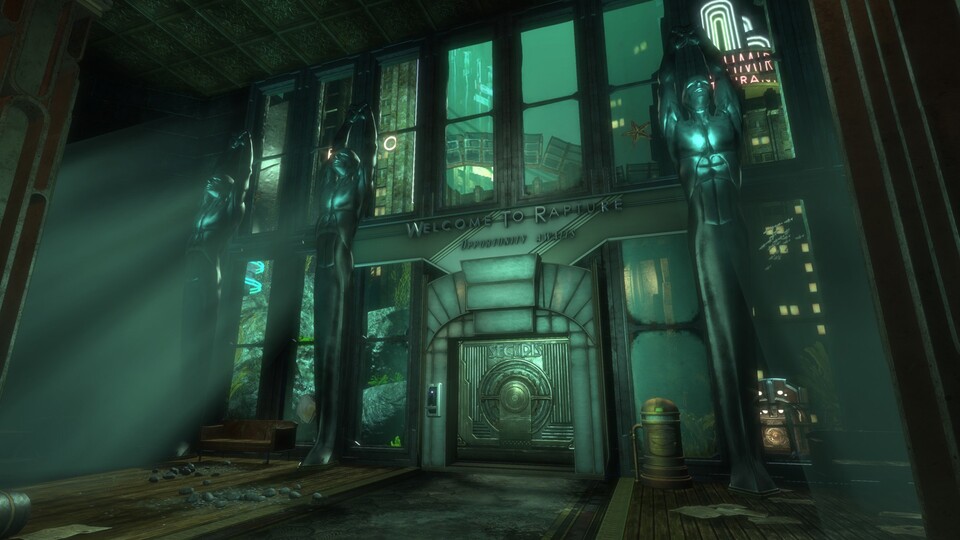 Der First Person Shooter BioShock schickt uns in die Unterwasserstadt Rapture.