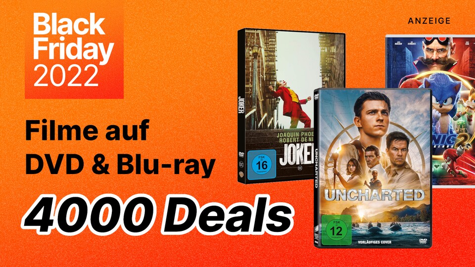 Im Amazon Black Friday gibt es über 4000 Filme und Serien auf DVD + Blu-ray im Angebot, darunter auch große Blockbuster.