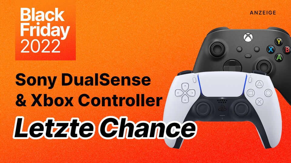 Nur noch heute bekommt ihr den Sony DualSense PS5-Controller und dem Microsoft Xbox Controller günstig im Black Friday Angebot.