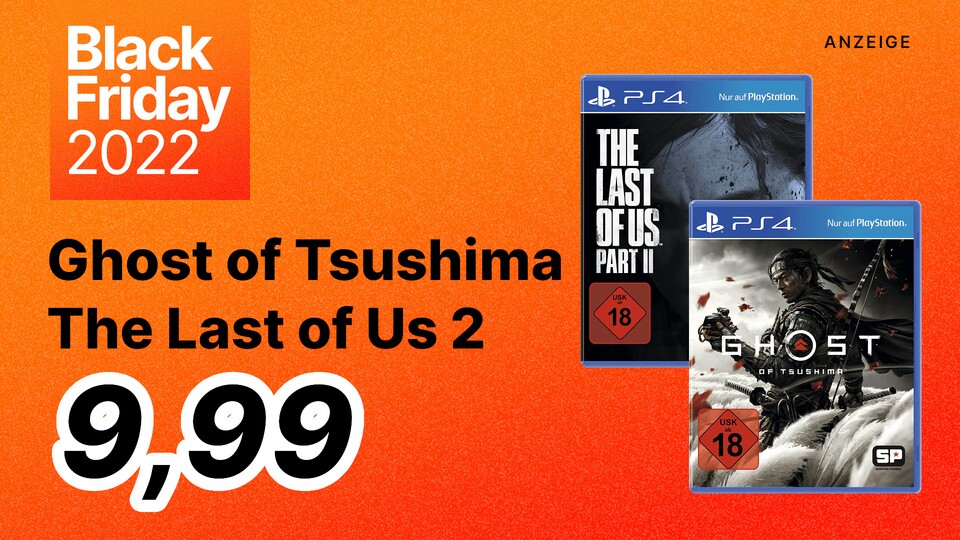 Im Black Friday gibt es jetzt Ghost of Tshushima und The Last of Us 2 für PS5 zum Schnäppchenpreis.