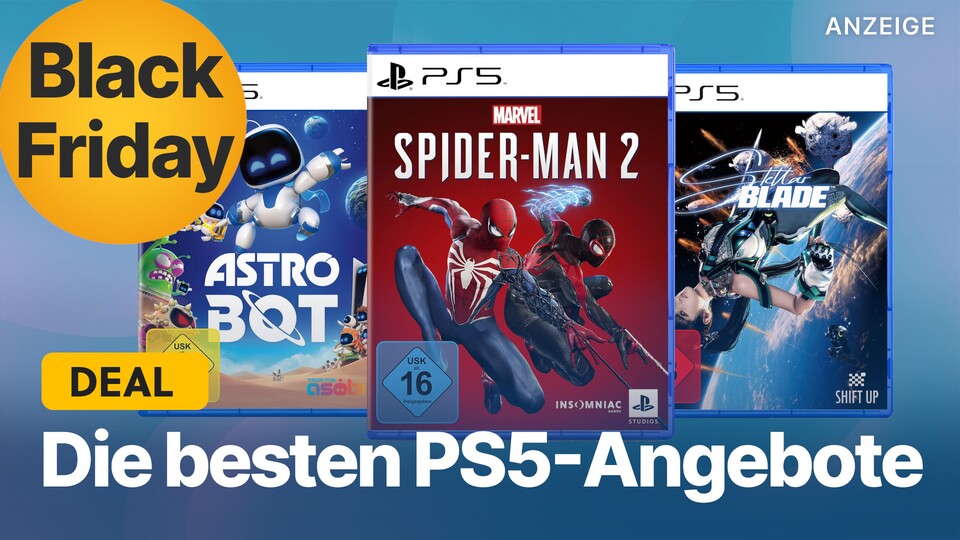 Der Black Friday ist DIE Chance, große PS5-Spiele zum kleinen Preis abzustauben.