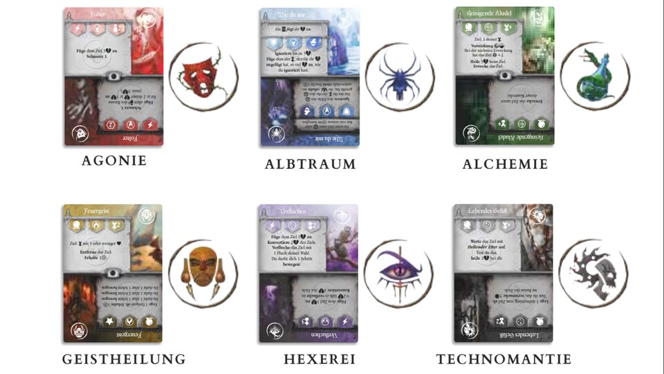 Auch die Spielmaterialien sind einfach super schön und vor allem stimmig dem Fantasy-Setting angepasst!